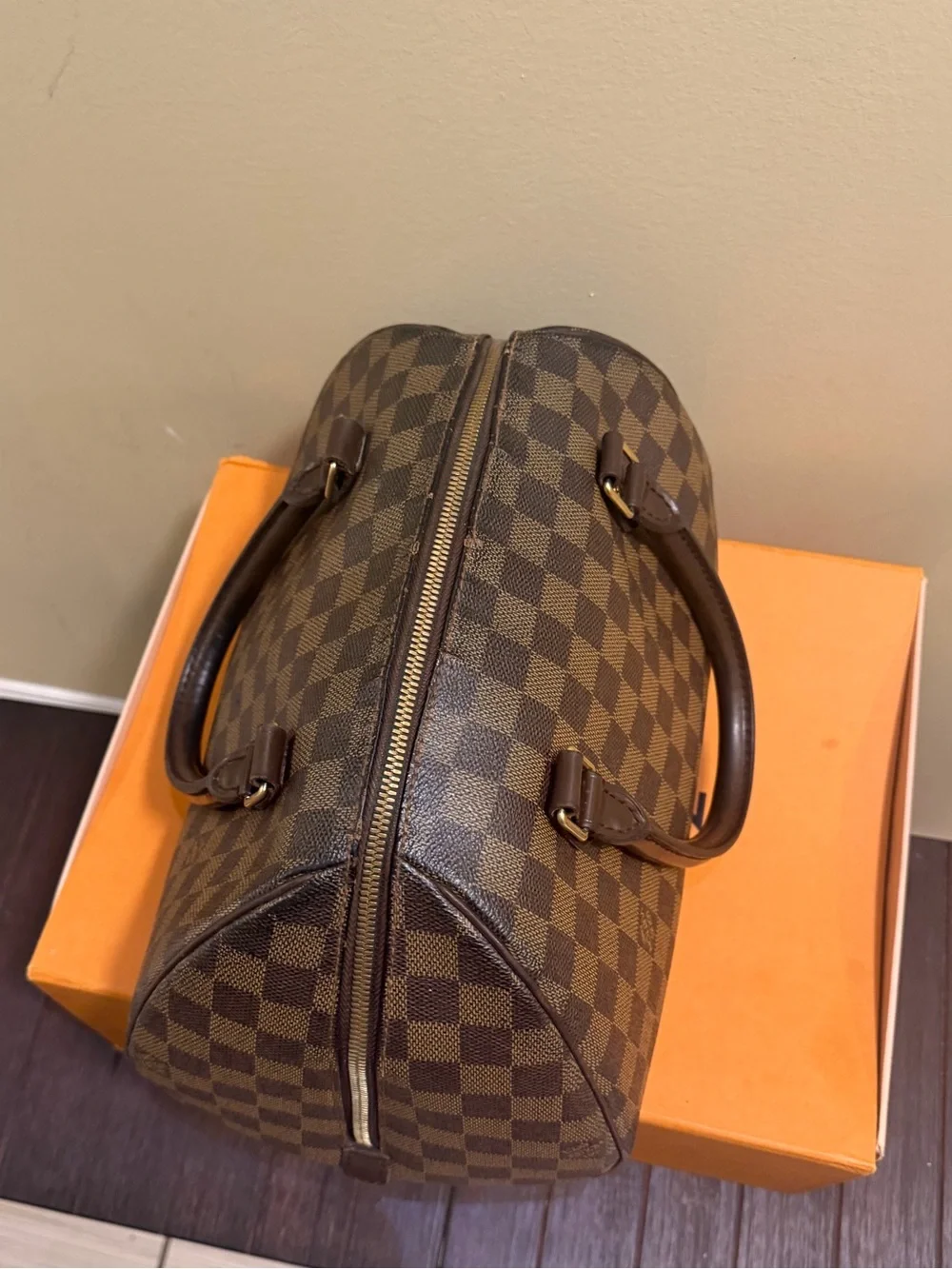 Vintage Louis Vuitton Ribera MM in Damier Ebene, style N41434